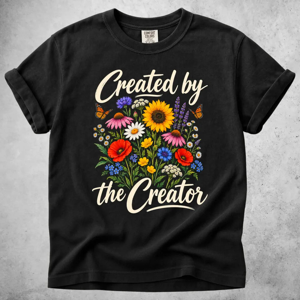 Printify T-Shirt Black / S Created by the Creator T-Shirt