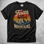 Printify T-Shirt Black / S Faith Can Move Mountains T-Shirt