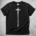 Printify T-Shirt Black / S Faith Over Fear T-Shirt