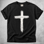 Printify T-Shirt Black / S Faithful Fatherhood Cross T-Shirt