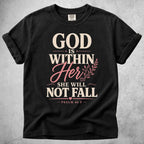 Printify T-Shirt Black / S God Is Within Her T-Shirt