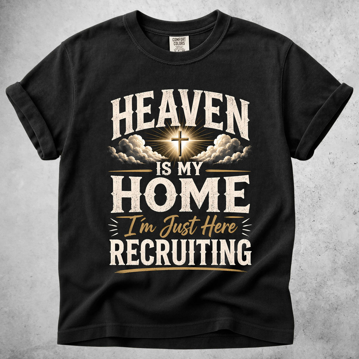 Printify T-Shirt Black / S HEAVEN IS MY HOME - T-Shirt