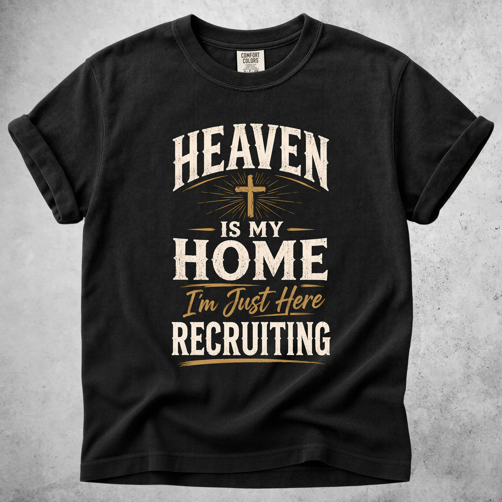 Printify T-Shirt Black / S HEAVEN IS MY HOME  - T-Shirt