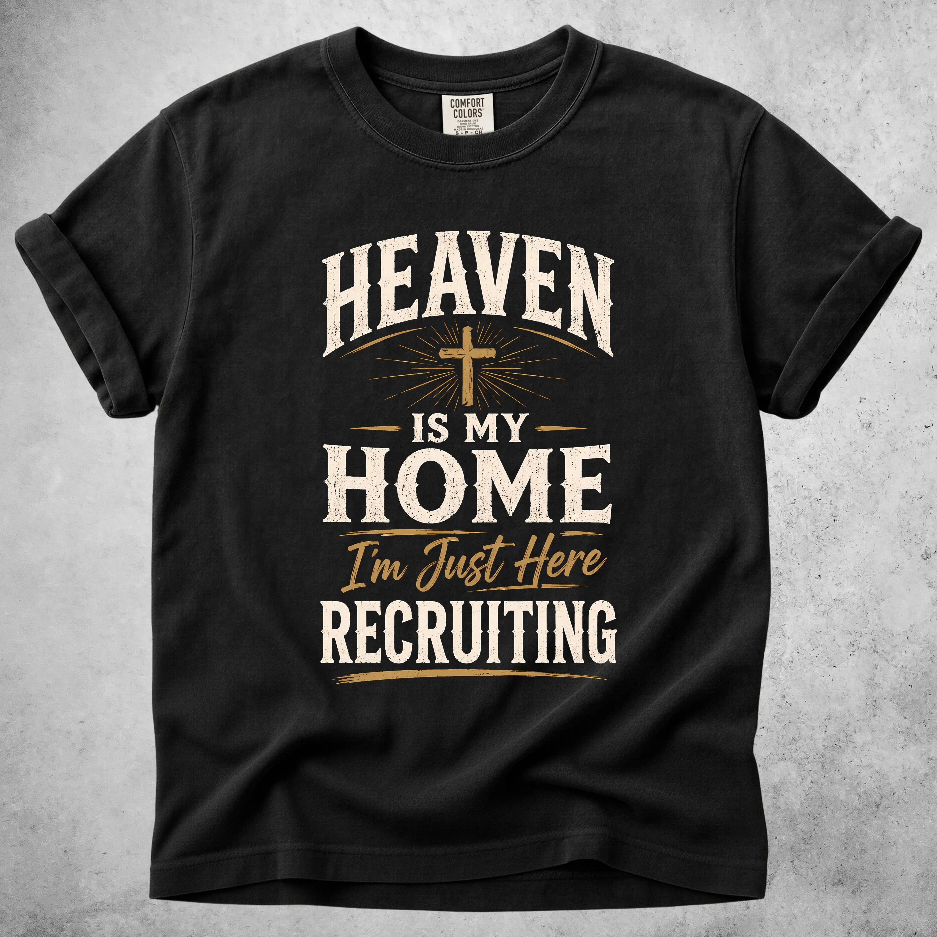 Printify T-Shirt Black / S HEAVEN IS MY HOME  - T-Shirt