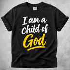 Printify T-Shirt Black / S I Am a Child of God T-Shirt