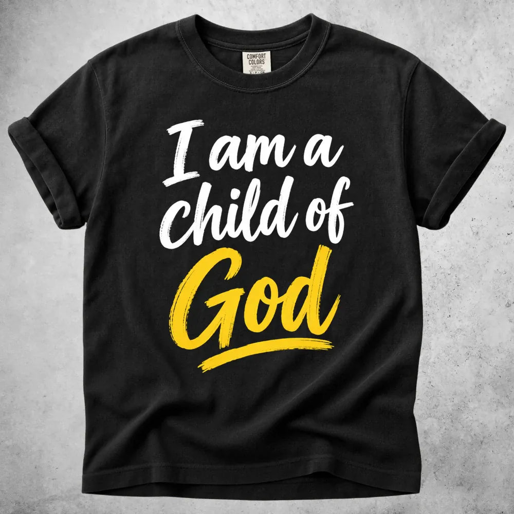 Printify T-Shirt Black / S I Am a Child of God T-Shirt