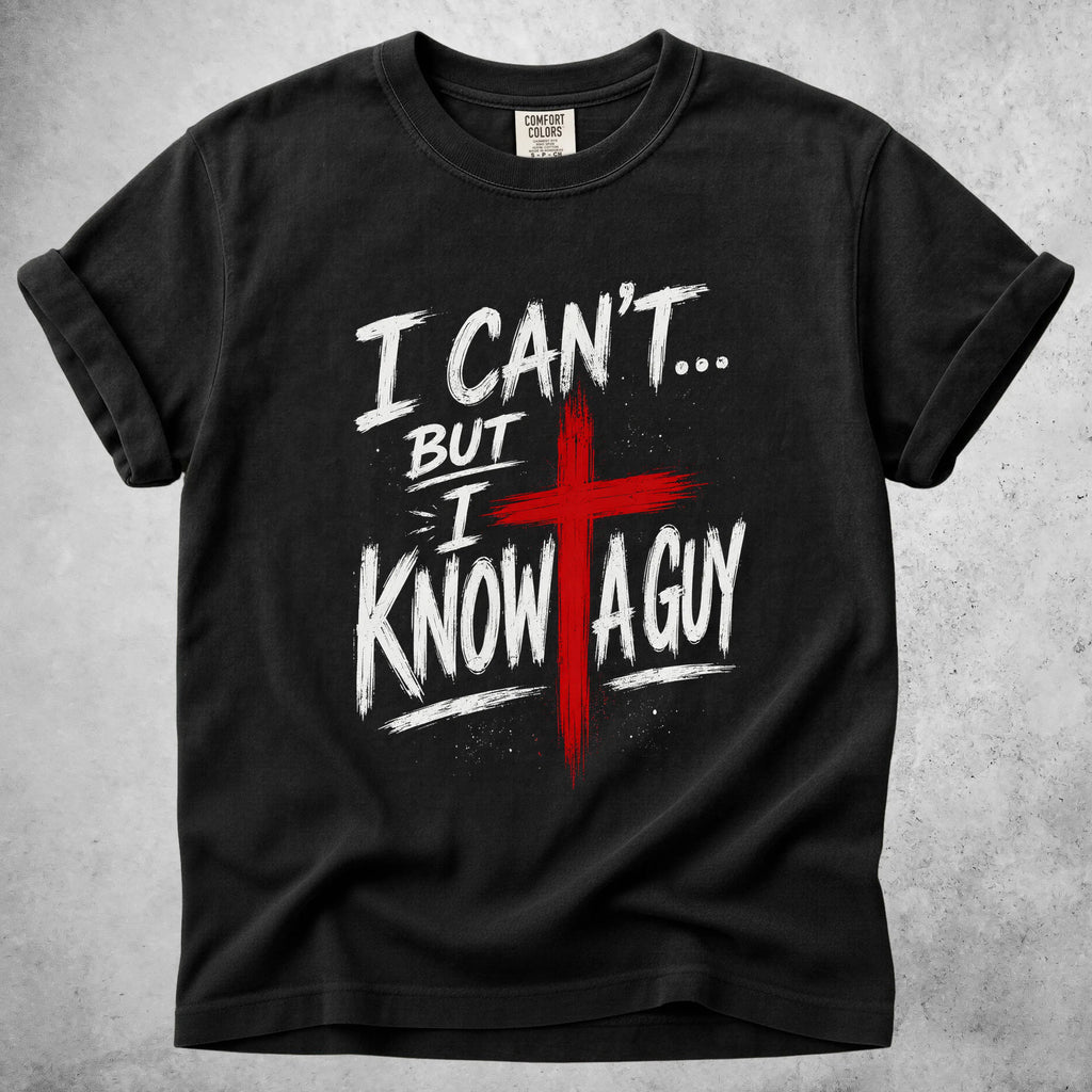 Printify T-Shirt Black / S I Can't.. But I know a Guy - T-Shirt