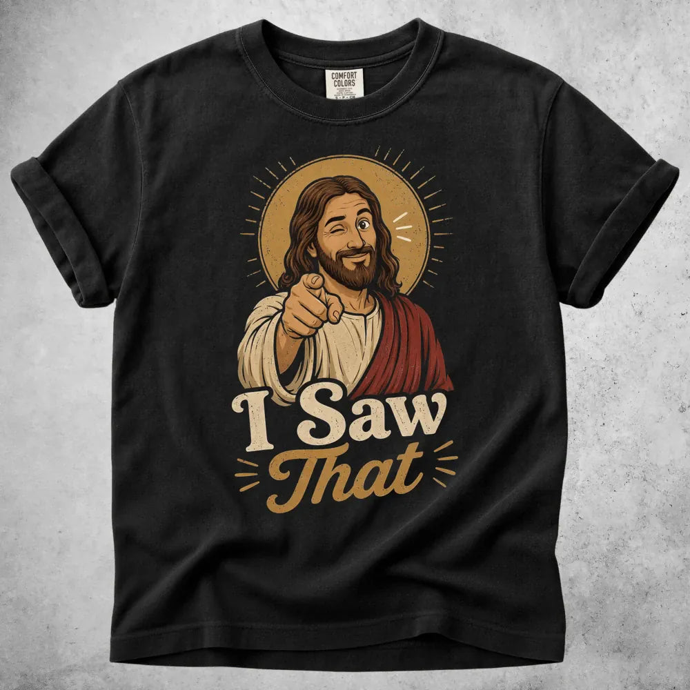 Printify T-Shirt Black / S i saw that funny meme T-Shirt