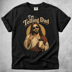 Printify T-Shirt Black / S im telling dad funny dad joke father T-Shirt