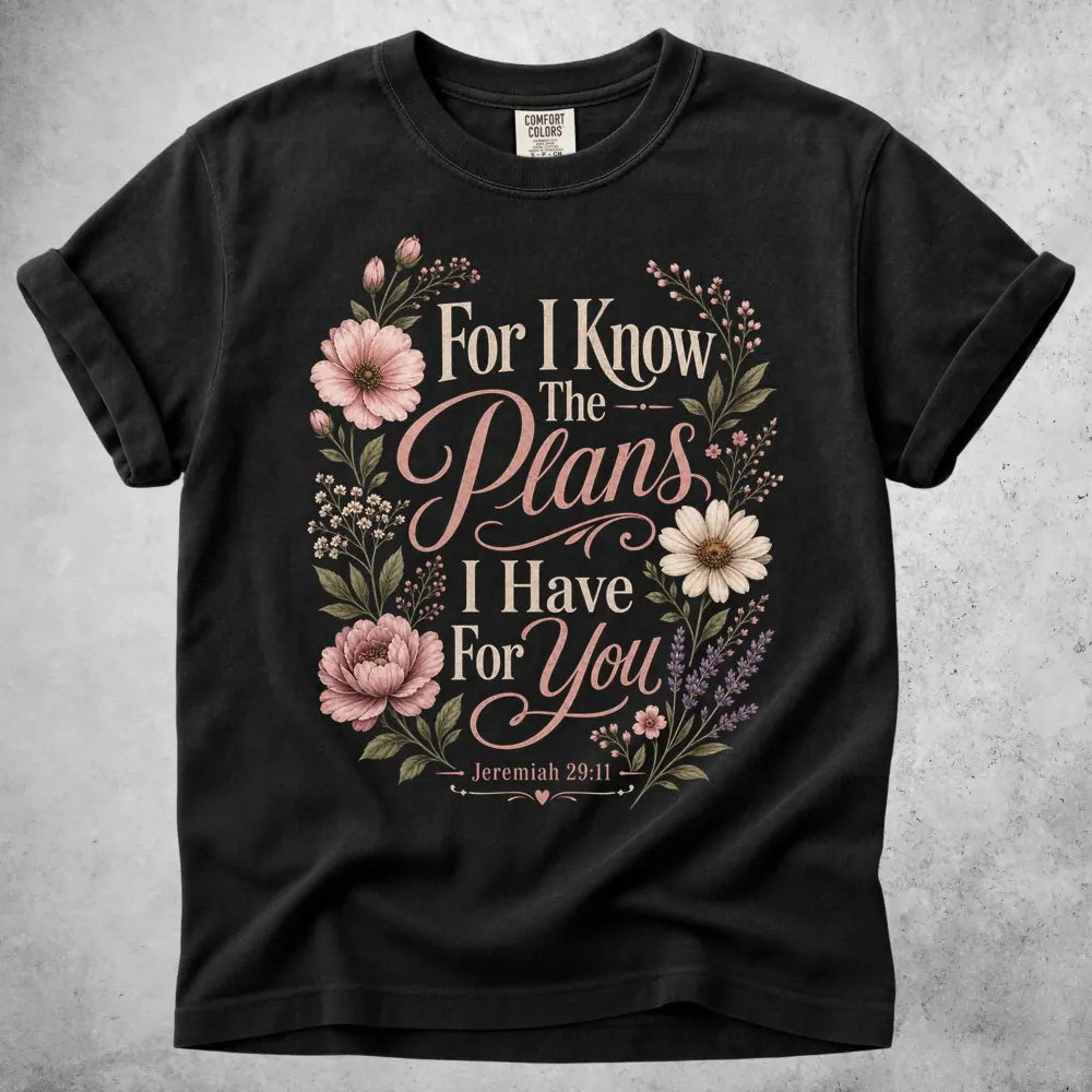 Printify T-Shirt Black / S Jeremiah 29:11 T-Shirt