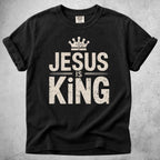 Printify T-Shirt Black / S Jesus Is King