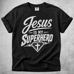 Printify T-Shirt Black / S Jesus Is My Superhero T-Shirt