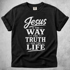 Printify T-Shirt Black / S Jesus IS THE WAY