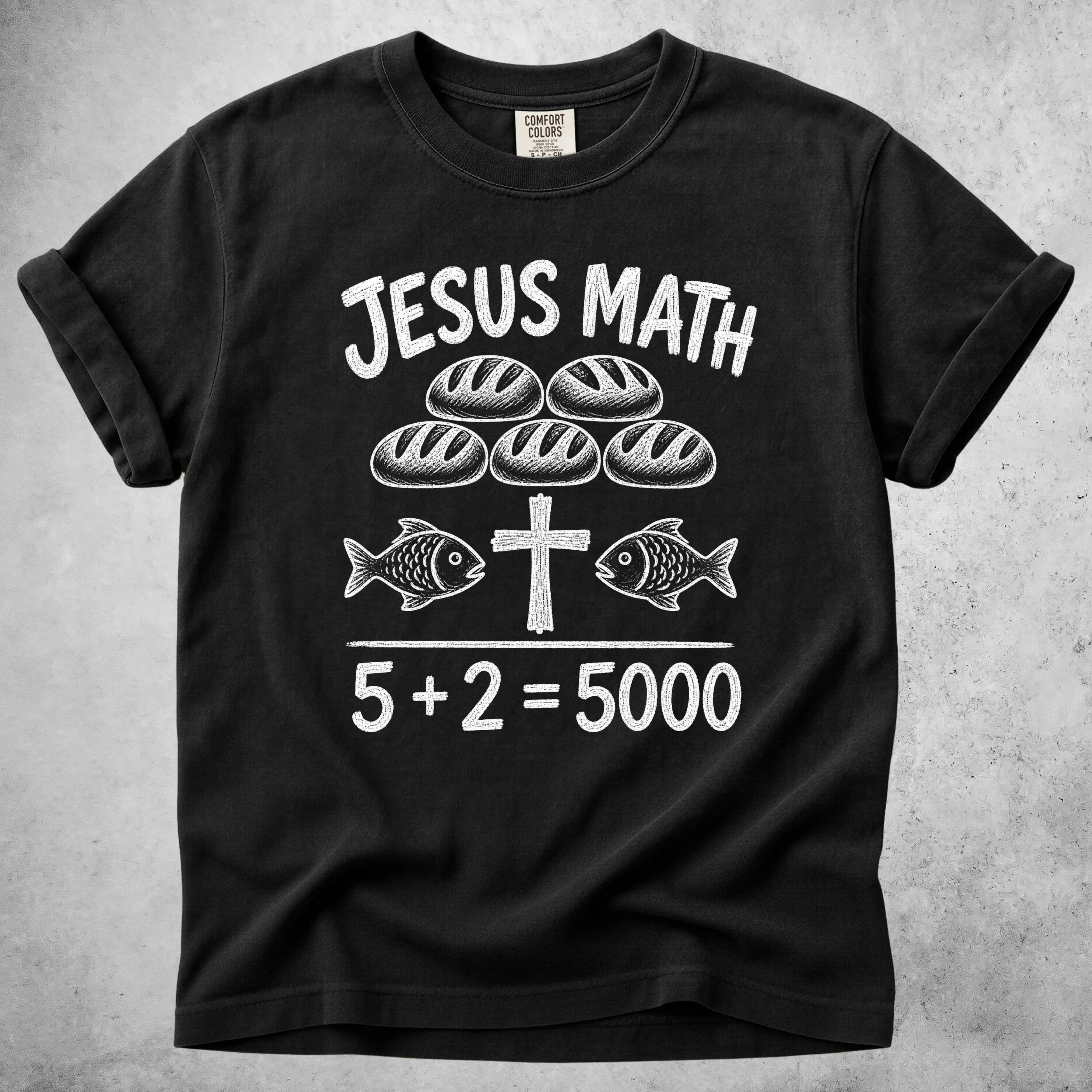 Printify T-Shirt Black / S JESUS MATH - T-Shirt