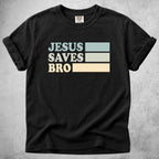 Printify T-Shirt Black / S Jesus Saves Bro T-Shirt