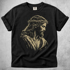 Printify T-Shirt Black / S Jesus Sketch T-Shirt