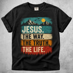 Printify T-Shirt Black / S Jesus The Way Truth