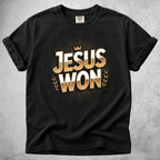 Printify T-Shirt Black / S Jesus Won T-Shirt
