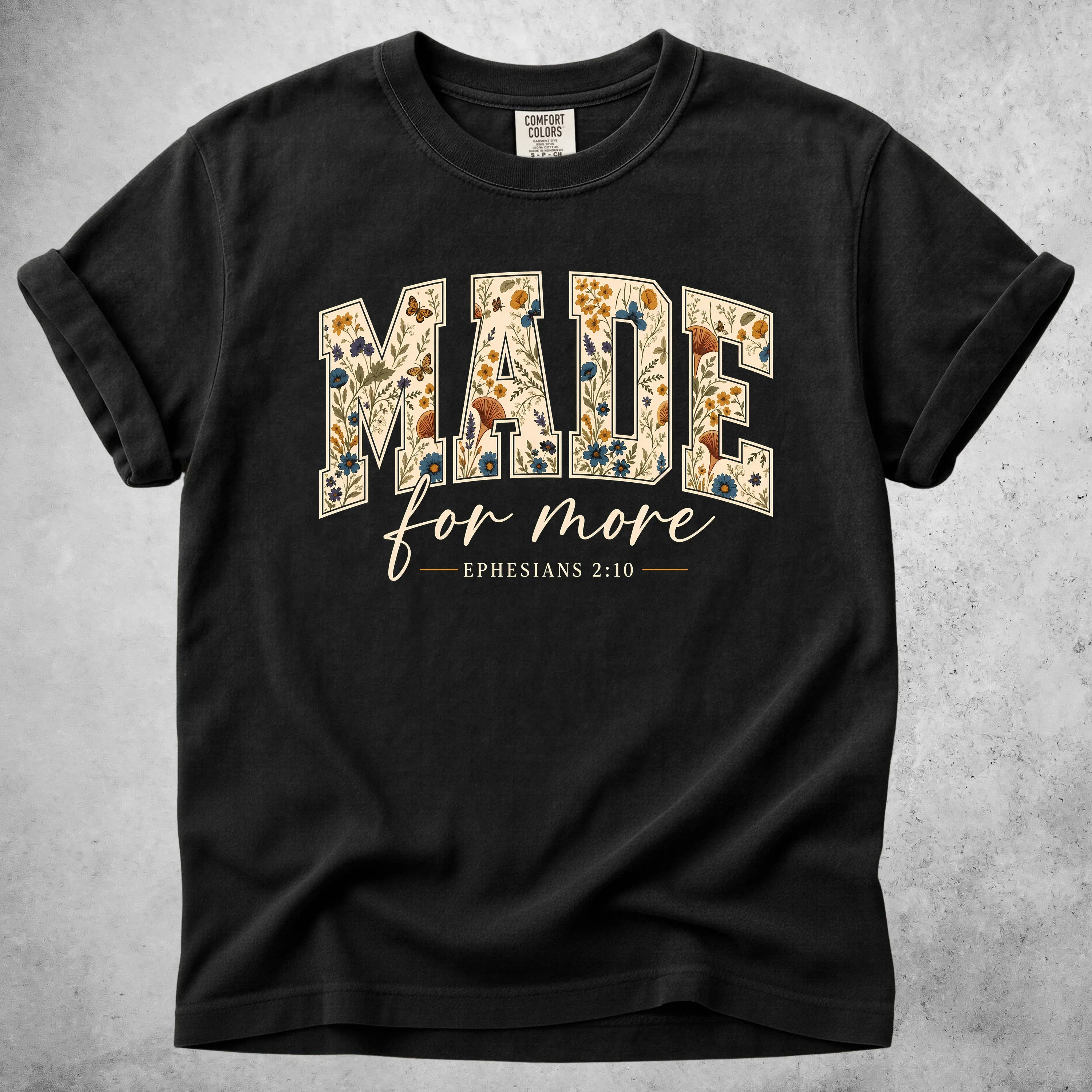 Printify T-Shirt Black / S Made for more - T-Shirt