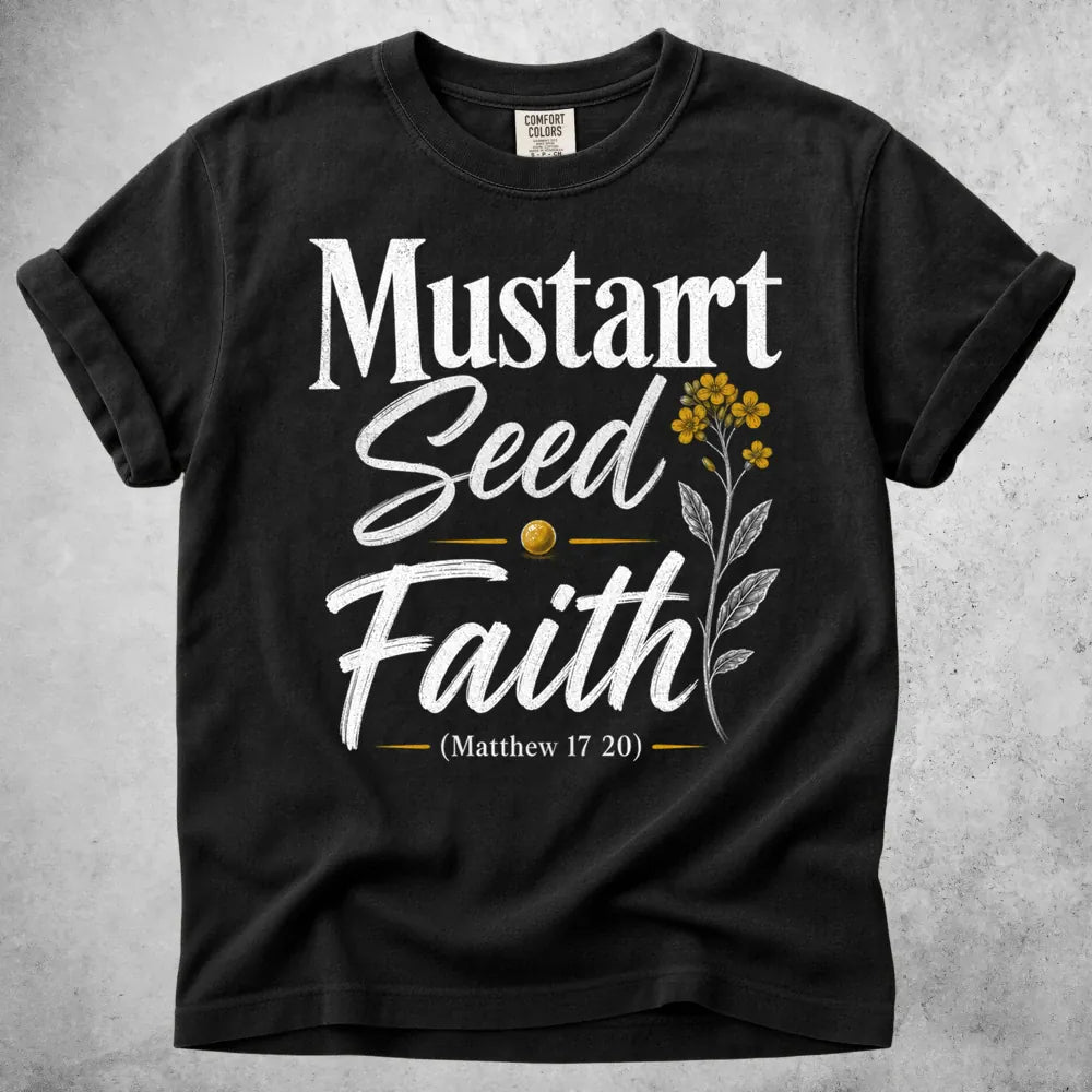 Printify T-Shirt Black / S Mustard Seed T-Shirt