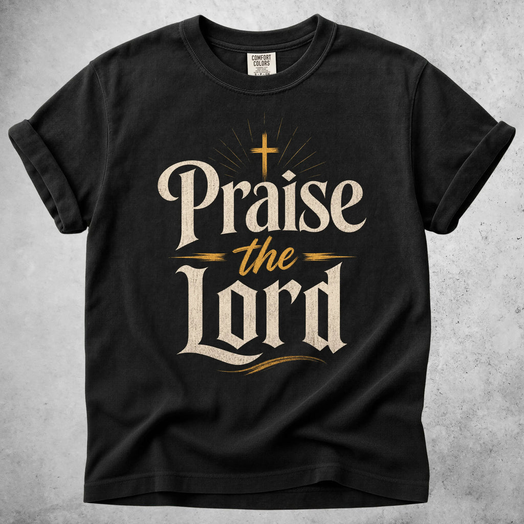 Printify T-Shirt Black / S Praise the Lord T-Shirt