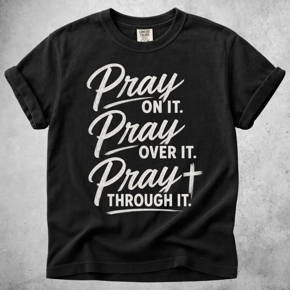 Printify T-Shirt Black / S Pray On T-Shirt