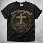 Printify T-Shirt Black / S Rooted & Grounded