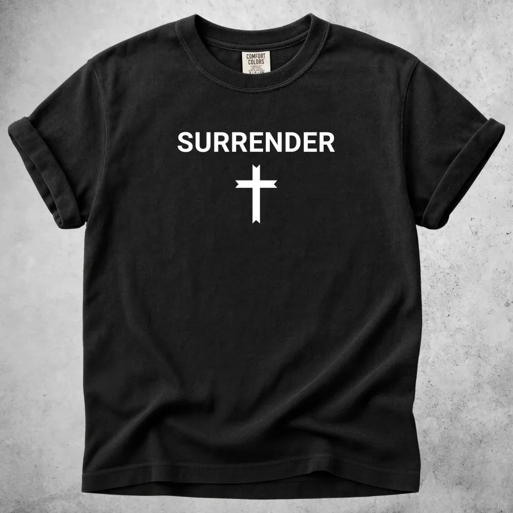 Printify T-Shirt Black / S Surrender T-Shirt