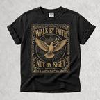 Printify T-Shirt Black / S Walk By Faith