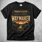 Printify T-Shirt Black / S Waymaker - Isaiah 42:16