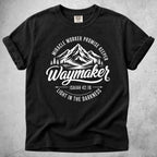 Printify T-Shirt Black / S Waymaker Isaiah 42:16 Mountain
