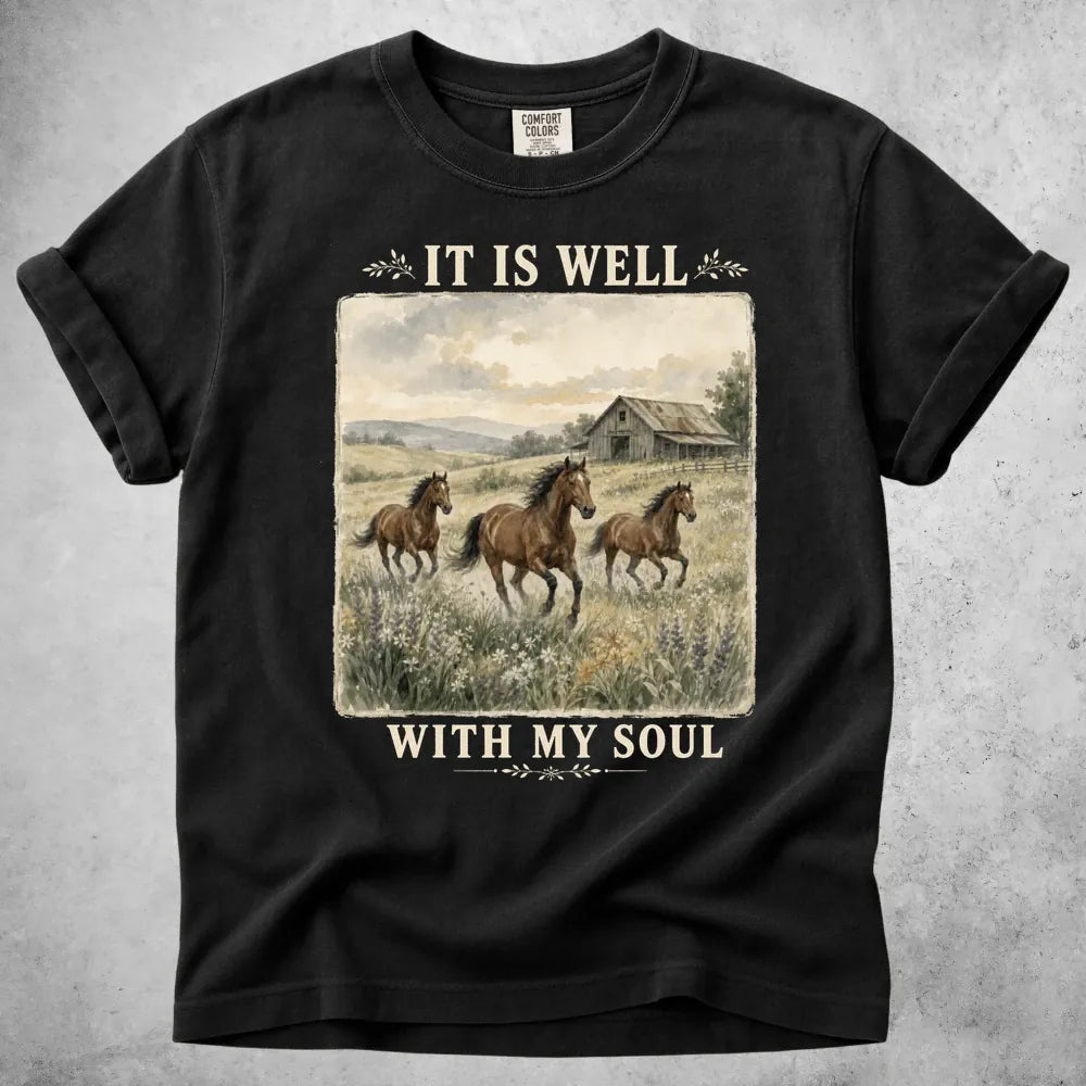 Printify T-Shirt Black / S Well With Soul T-Shirt