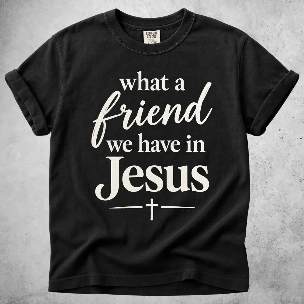 Printify T-Shirt Black / S What a Friend T-Shirt