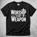 Printify T-Shirt Black / S WORSHIP - T-Shirt