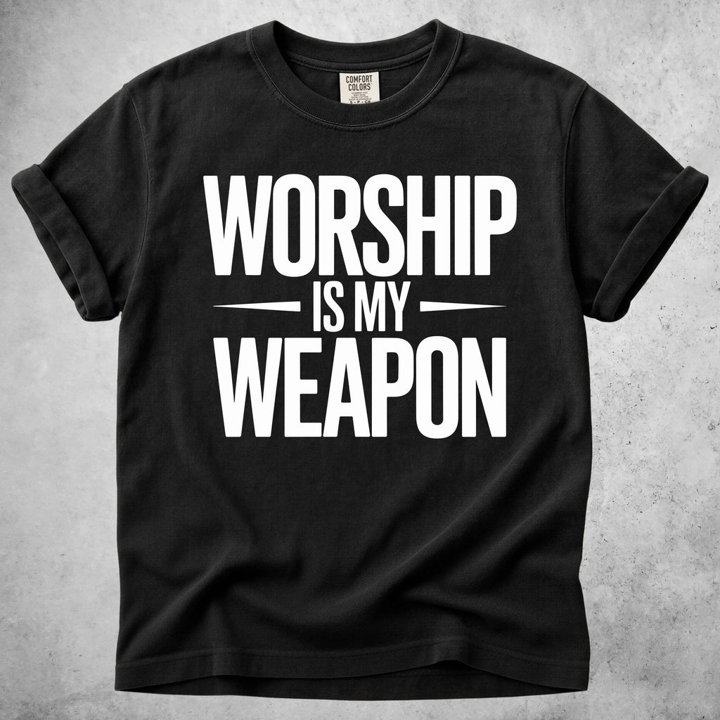 Printify T-Shirt Black / S WORSHIP - T-Shirt