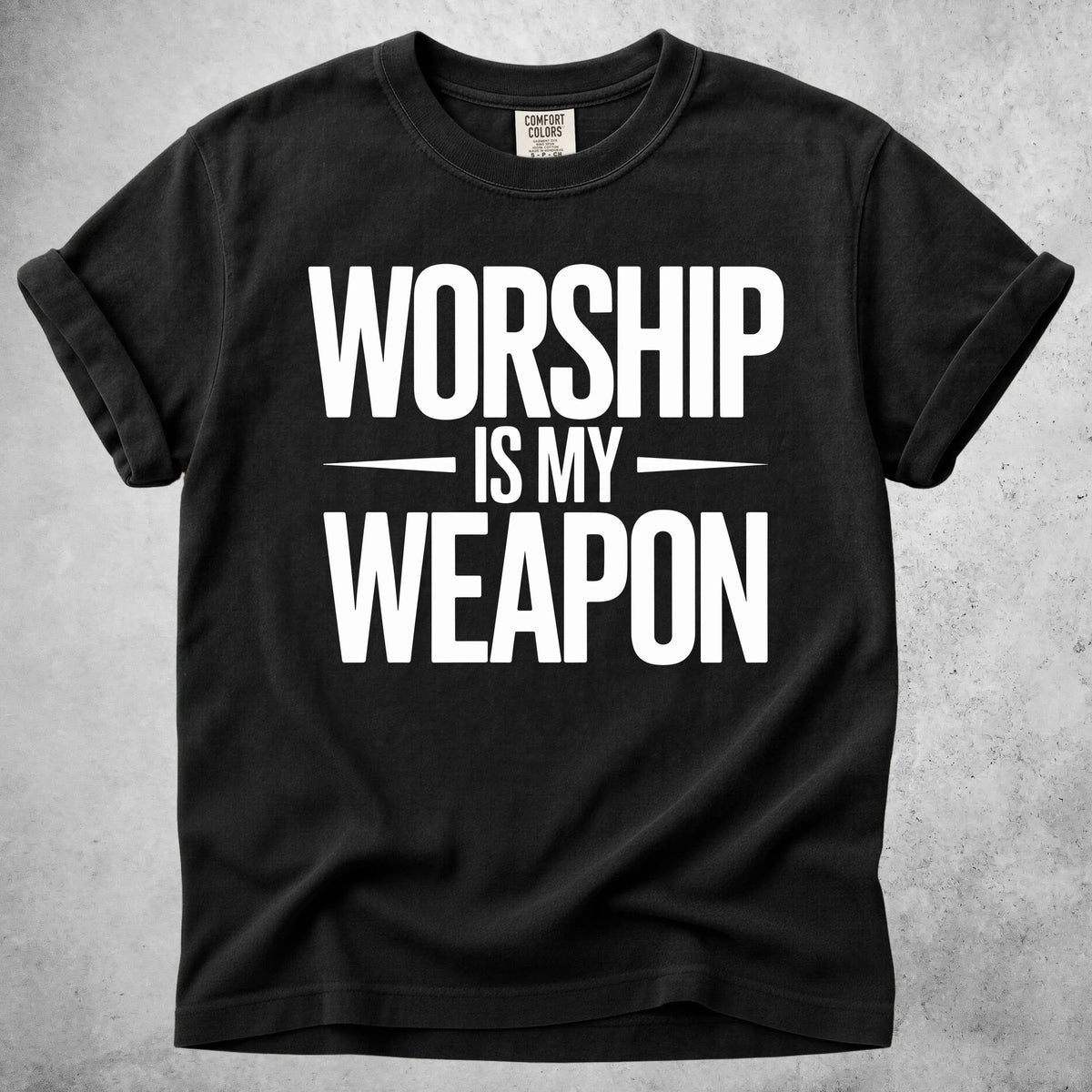 Printify T-Shirt Black / S WORSHIP - T-Shirt