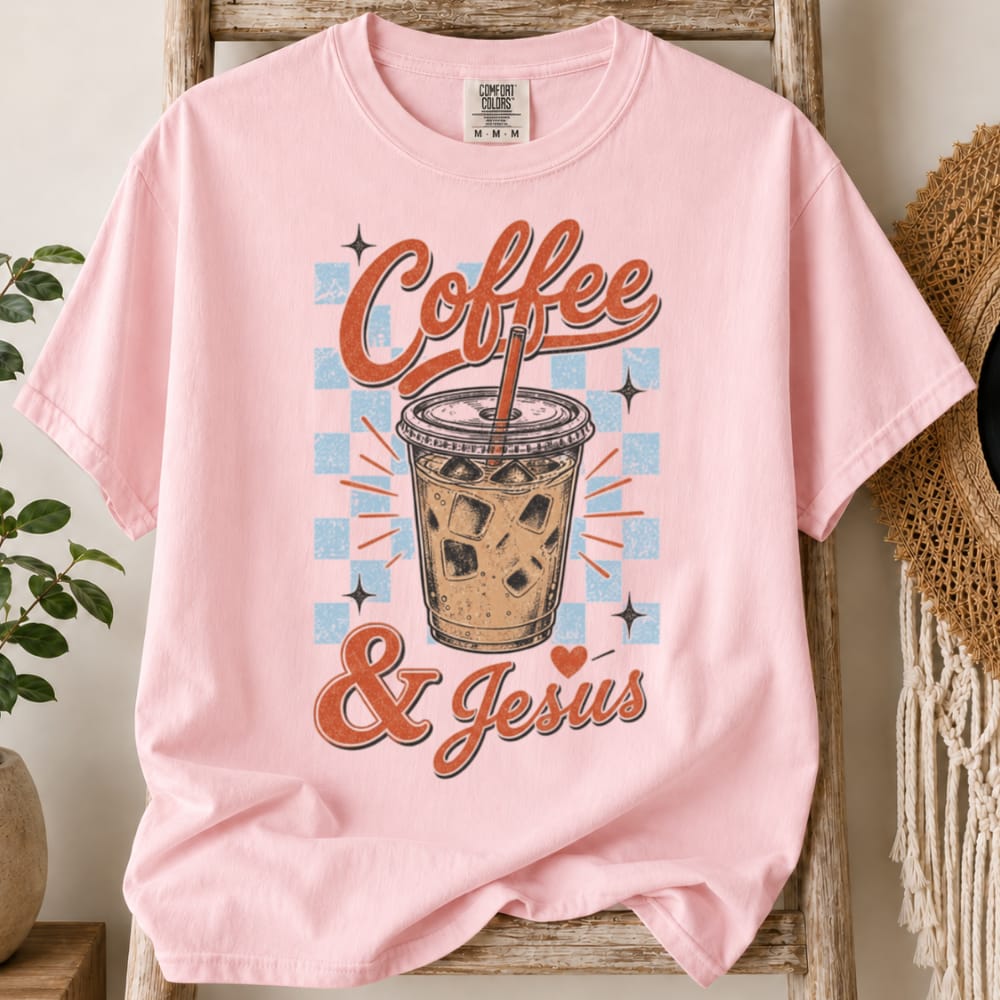 Printify T-Shirt Blossom / S Jesus & Coffee T-Shirt
