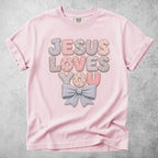Printify T-Shirt Blossom / S JESUS LOVES YOU T-Shirt