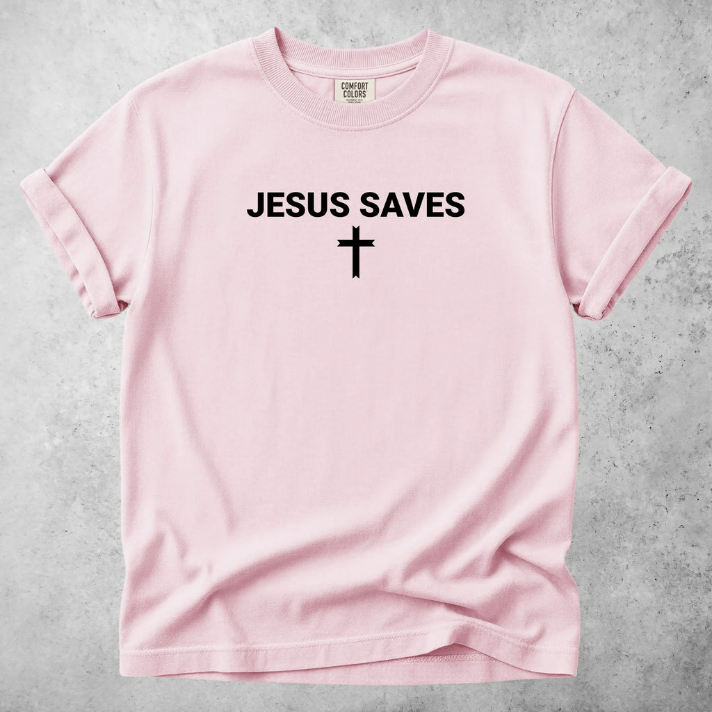 Printify T-Shirt Blossom / S JESUS SAVES T-Shirt