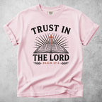 Printify T-Shirt Blossom / S trust in the lord psalm 37 5 christian faith bible T-Shirt