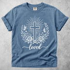 Printify T-Shirt Blue Jean / M Loved Christian T-Shirt