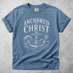 Printify T-Shirt Blue Jean / S ANCHORED in CHRIST Hebrews 6:19