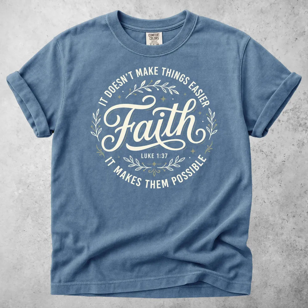 Printify T-Shirt Blue Jean / S Faith T-Shirt