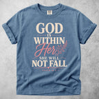 Printify T-Shirt Blue Jean / S God Is Within Her T-Shirt