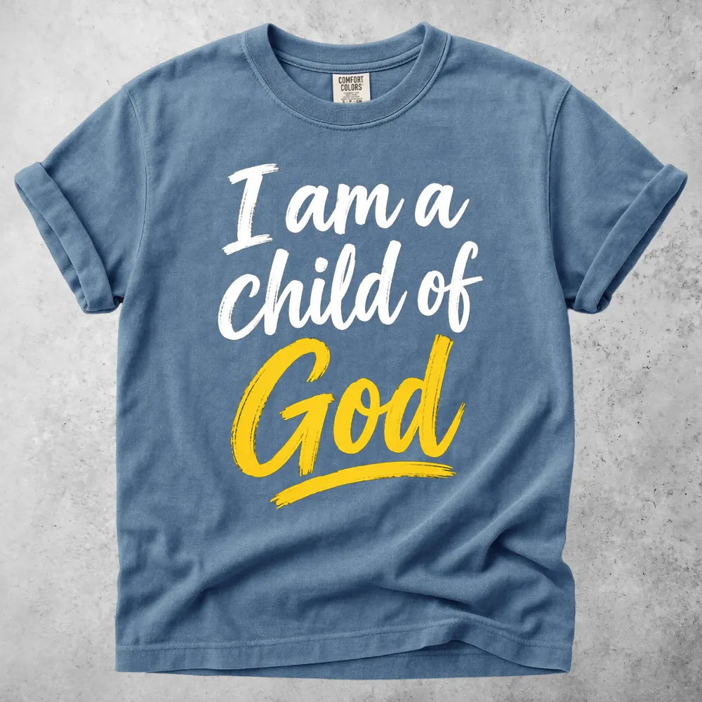 Printify T-Shirt Blue Jean / S I Am a Child of God T-Shirt