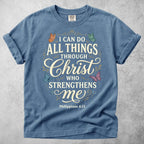 Printify T-Shirt Blue Jean / S I Can Do All Things Through Christ T-Shirt