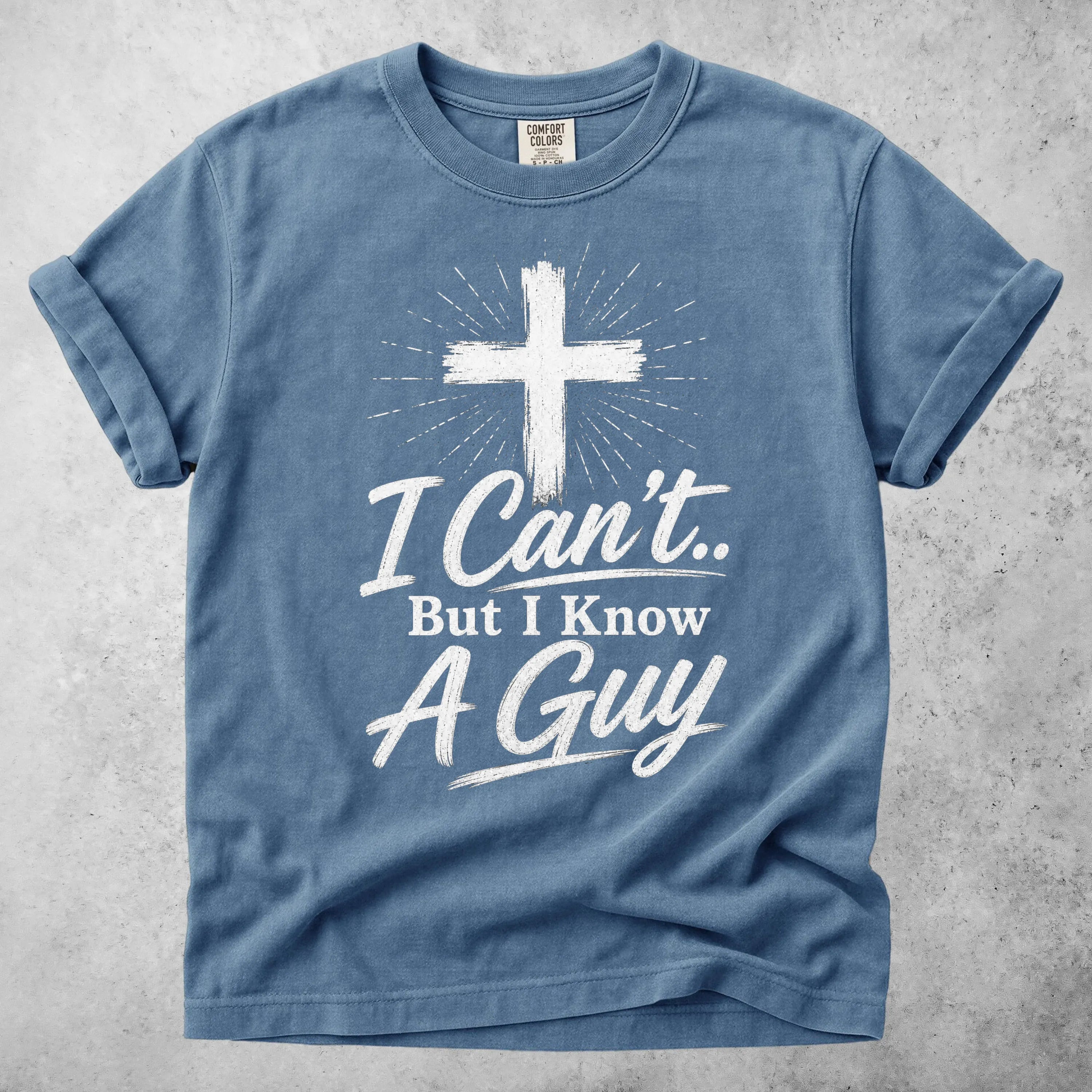 Printify T-Shirt Blue Jean / S I Can't