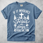 Printify T-Shirt Blue Jean / S Jesus and Dogs T-Shirt