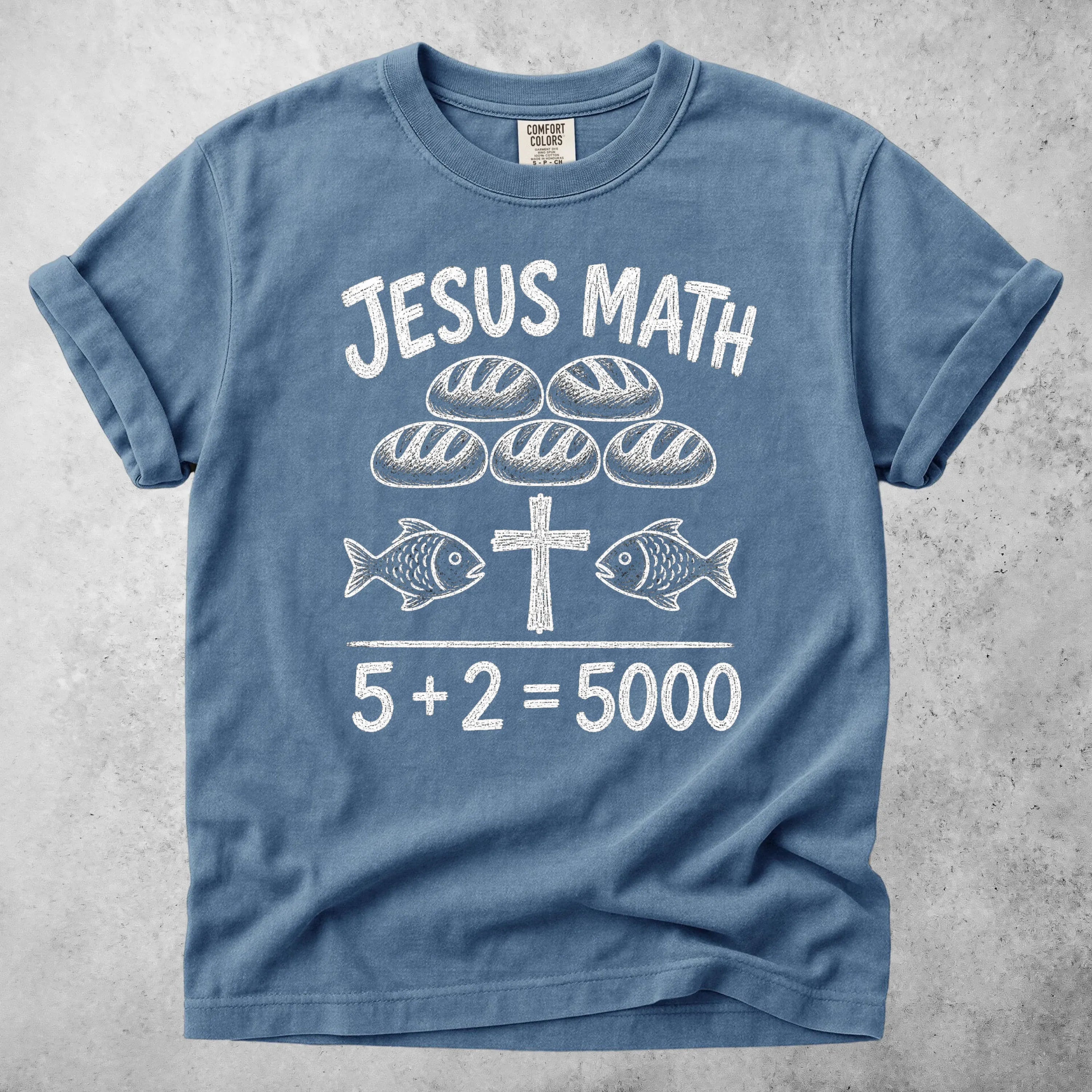 Printify T-Shirt Blue Jean / S JESUS MATH - T-Shirt