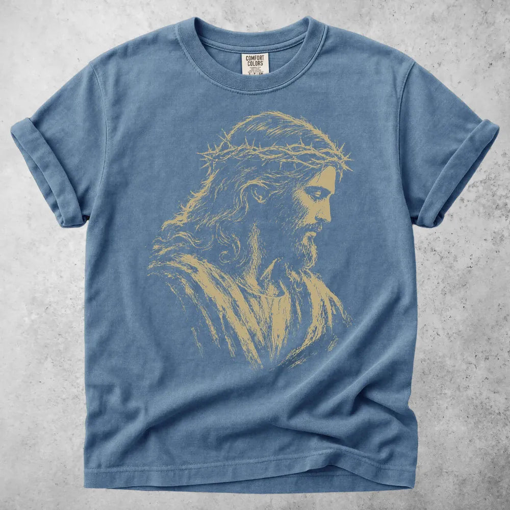 Printify T-Shirt Blue Jean / S Jesus Sketch T-Shirt